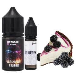 Набір сольової рідини Octobar Strong Blackberry Crumble (Ожиновий Десерт) 30 мл 50 мг
