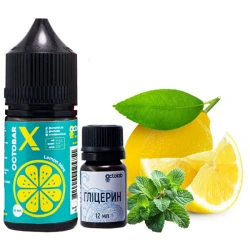 Набір сольової рідини Octobar X Lemon Mint (Лимон М'ята) 30 мл 50 мг