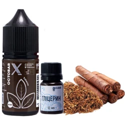 Набір сольової рідини Octobar X Tobacco (Тютюн) 30 мл 50 мг