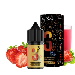 Набор Солевой Жидкости WES Gold Strawberry Lemonade (Клубника Лимонад) 30 Мл 50 Мг