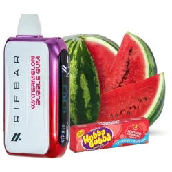Одноразка Rif Bar Turbo-X - Watermelon Bubble Gum (Кавун Жуйка) 25000