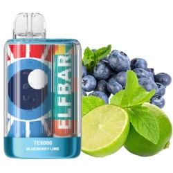Одноразка Elf Bar Blueberry Lime (Чорниця Лайм) TE6000