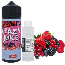Органическая Жидкость Crazy Juice Berry Mix (Ягодный Микс) 120 МЛ 30 МГ Набор