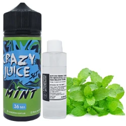 Органическая Жидкость Crazy Juice Mint (Мята) 120 МЛ 30 МГ Набор