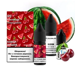 Солевая Жидкость Flavorlab P1 - Watermelon Cherry (Арбуз Вишня) 10 МЛ 50 МГ Набор