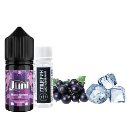 Сольова Рідина JUNI Mix Black Currant Ice (Чорна Смородина Лід) 30 МЛ 50 МГ Набір