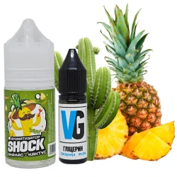 Сольова Рідина SHOCK Pineapple-Cactus (Ананас-Кактус) 30Мл 50Мг Набір