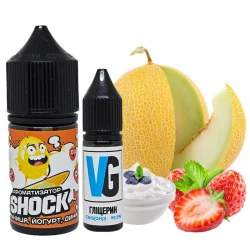 Сольова Рідина SHOCK Strawberry-Yogurt-Melon (Полуниця-Йогурт-Диня) 30Мл 50Мг Набір
