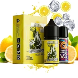 Сольова Рідина Marvellous Max Hippo Sour Lemon (Кислий Лимон) 30Мл 50Мг Набір
