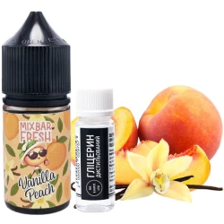 Сольова Рідина MIX BAR Fresh Vanilla Peach (Ваніль Персик) 30 МЛ 50 МГ Набір
