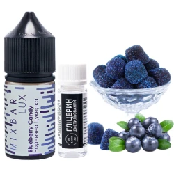 Сольова Рідина MIX BAR Lux Blueberry Candy (Чорнична Цукерка) 30 МЛ 50 МГ Набір