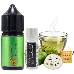 Солевая Жидкость DSM Tea - Green Tea Soursop (Зелёный Чай Саусеп) 30 МЛ 50 МГ Набор