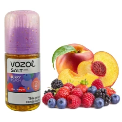 Сольова Рідина Vozol Salt Prime Berry Peach (Ягоди Персик) 30 МЛ 50 МГ