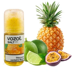 Сольова Рідина Vozol Salt Prime Pineapple Passion Fruit Lime (Ананас Маракуя Лайм) 30 МЛ 50 МГ