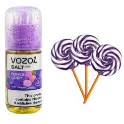 Сольова Рідина Vozol Salt Prime Purple Candy (Цукерки) 30 МЛ 50 МГ