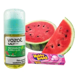 Сольова Рідина Vozol Salt Prime Watermelon Bubble Gum (Кавун Жуйка) 30 МЛ 50 МГ