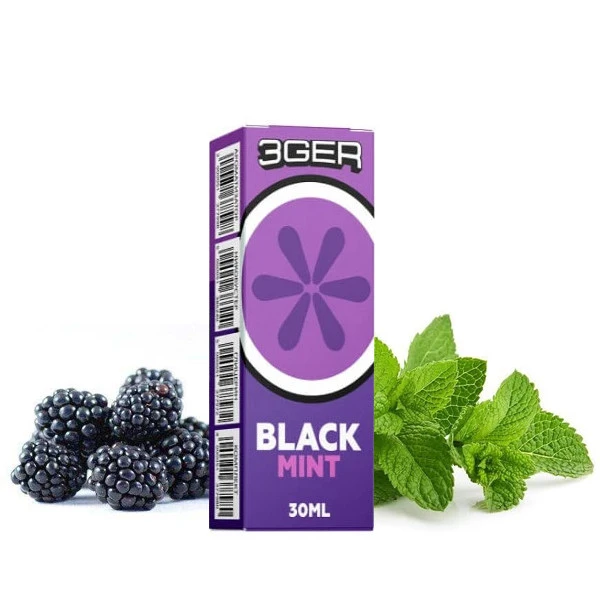 Солевая Жидкость 3GER Black Mint (Ежевика Мята) 30 Мл 50 Мг Набор