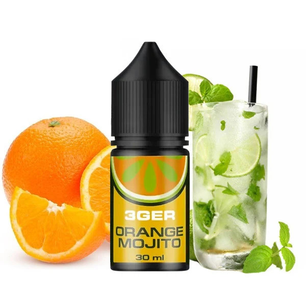 Солевая Жидкость 3GER Salt - Orang Mojito 30 МЛ 50 МГ (Апельсин Мохито)