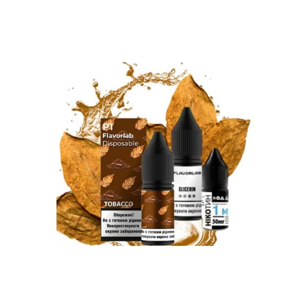 Солевая Жидкость Flavorlab P1 - Tobacco (Табак) 10 МЛ 50 МГ Набор
