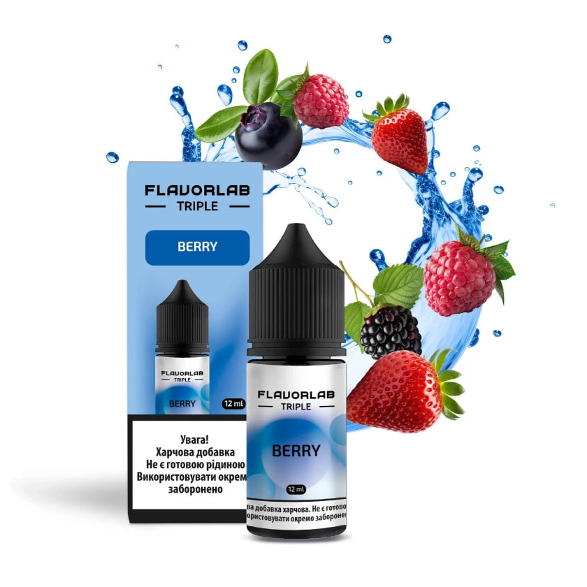 Сольова Рідина Flavorlab Triple Berry (Ягоди) 30 МЛ 50 МГ Набір