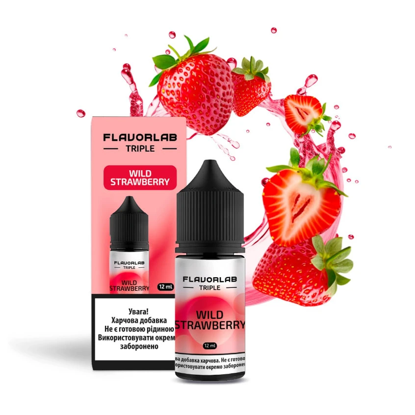 Сольова Рідина Flavorlab Triple Wild Strawberry (Суниця) 30 МЛ 50 МГ Набір