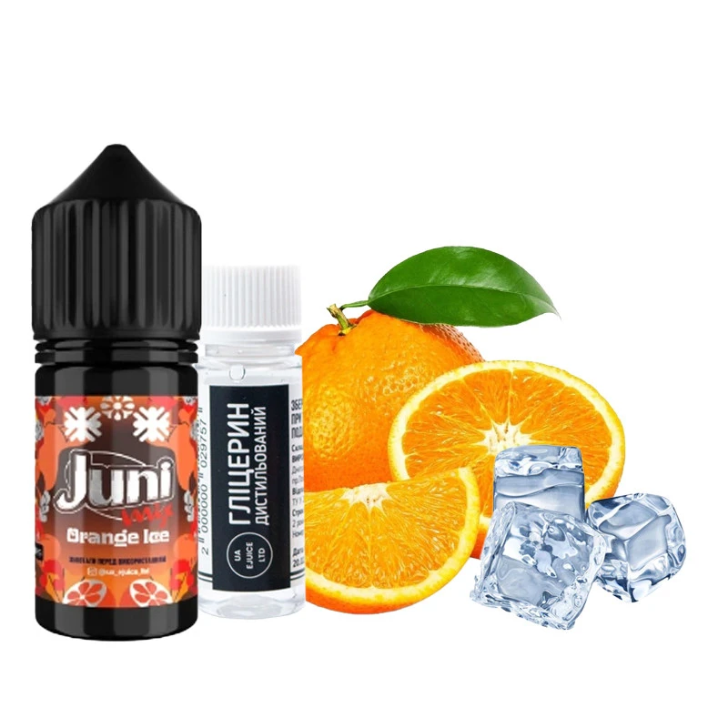 Солевая Жидкость JUNI Mix Orange Ice (Апельсин Лёд) 30 МЛ 50 МГ Набор