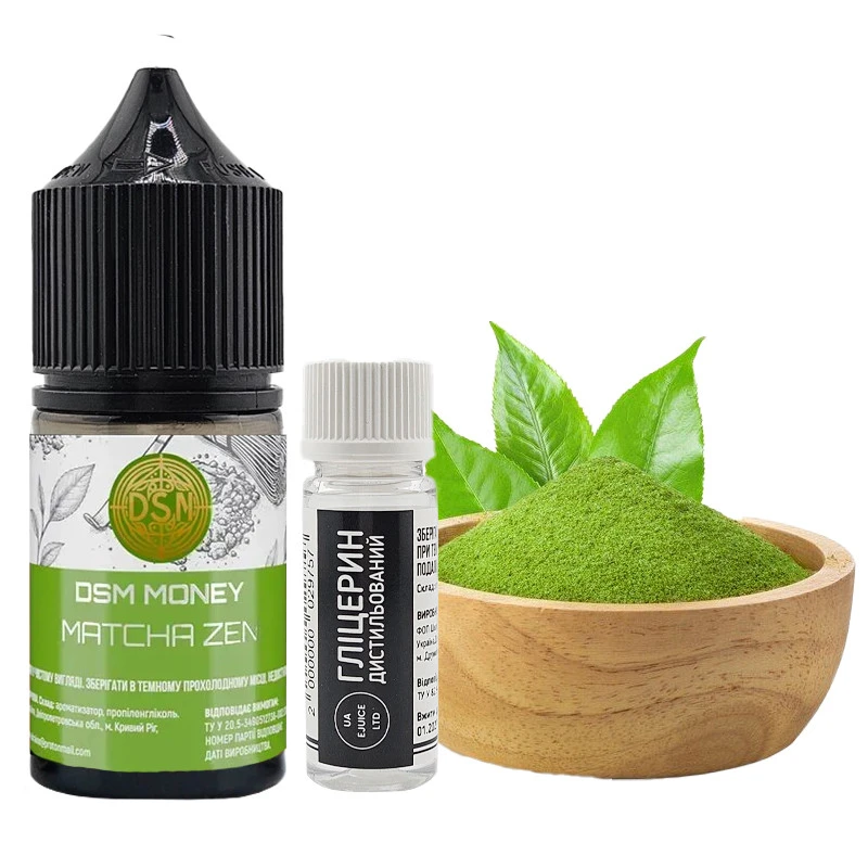 Солевая Жидкость DSM Money Matcha Zen (Матча) 30 МЛ 50 МГ Набор