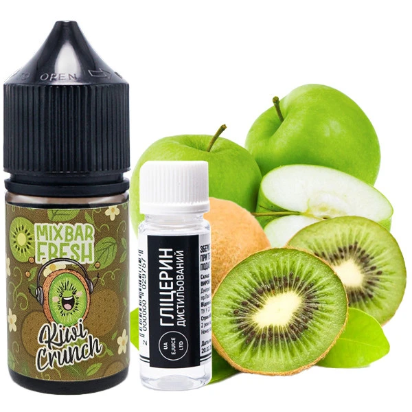 Солевая Жидкость MIX BAR Fresh Kiwi Crunch (Киви) 30 МЛ 50 МГ Набор