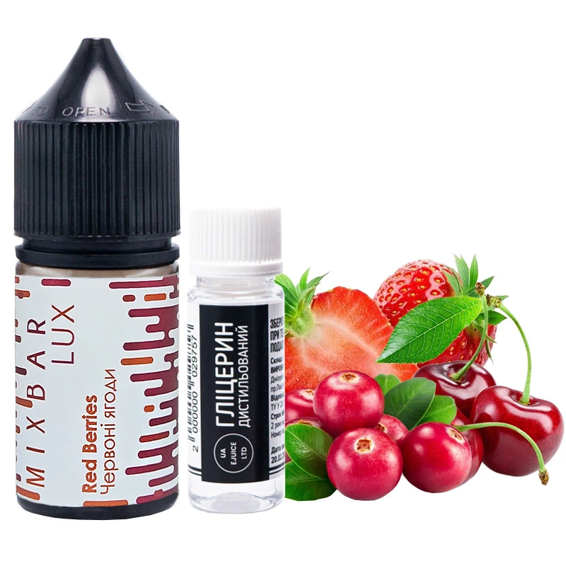 Солевая Жидкость MIX BAR Lux Red Berries (Красные Ягоды) 30 МЛ 50 МГ Набор
