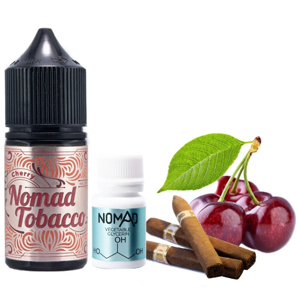 Солевая Жидкость Nomad Tobacco - Cherry (Табак Вишня) 30Мл 50Мг Набор