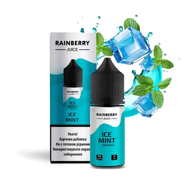 Солевая Жидкость Rainberry Juice - Ice Mint (Лёд Мята) 30 МЛ 50 МГ Набор