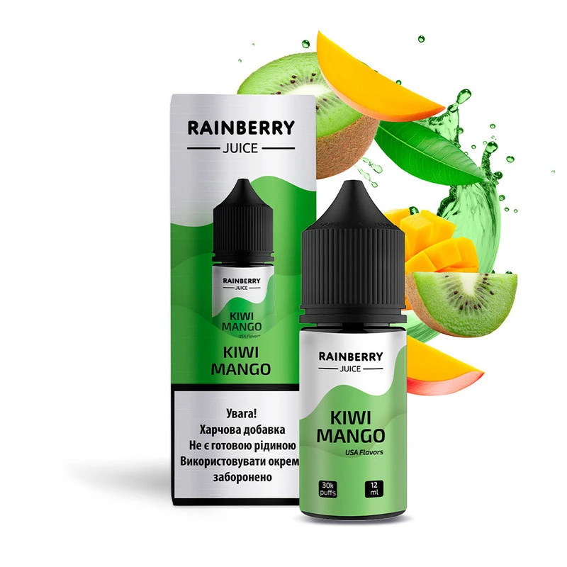 Сольова Рідина Rainberry Juice - Kiwi Mango (Ківі Манго) 30 МЛ 50 МГ Набір
