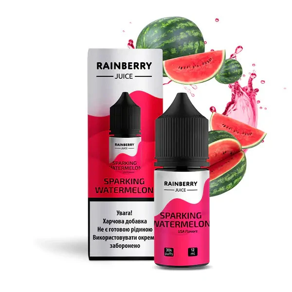 Солевая Жидкость Rainberry Juice - Sparkling Watermelon (Освежающий Арбуз) 30 МЛ 50 МГ Набор