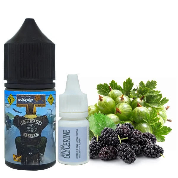 Сольова Рідина Troublemaker Salt - Alaska (Аґрус Ожина) 30ML 50MG Набір