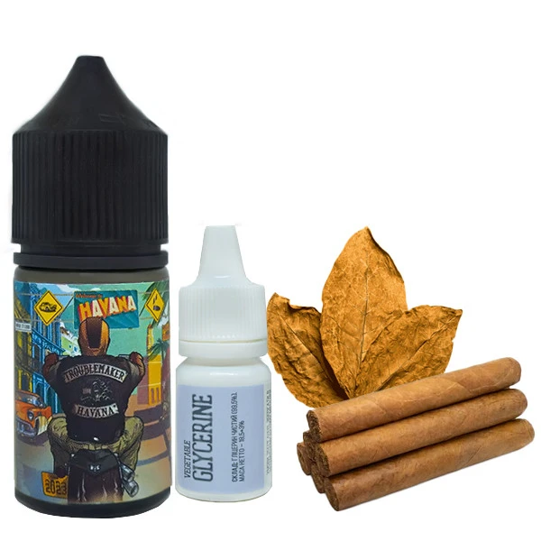Сольова Рідина Troublemaker Salt - Havana (Кубинський Тютюн) 30ML 50MG Набір
