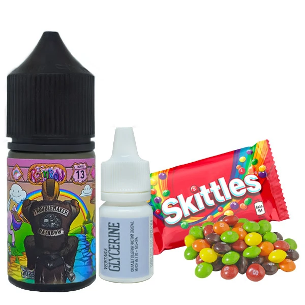 Солевая Жидкость Troublemaker Salt - Rainbow (Конфеты Скитлс) 30ML 50MG Набор