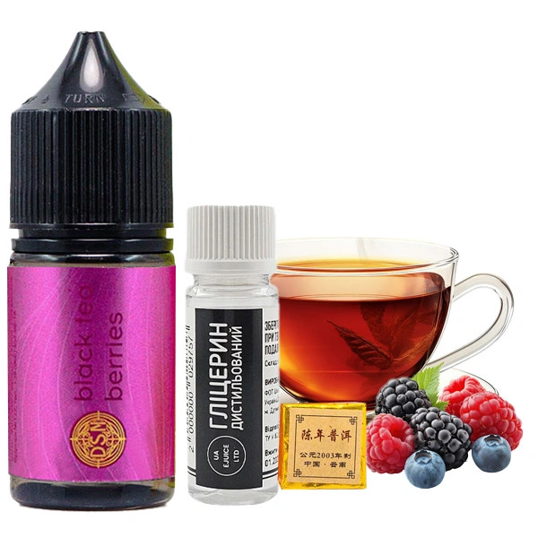 Солевая Жидкость DSM Tea - Black Tea Berries (Чёрный Чай Ягоды) 30 МЛ 50 МГ Набор