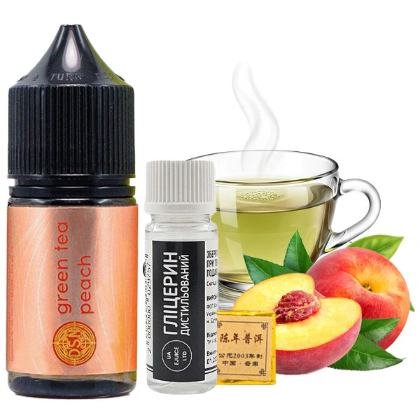 Солевая Жидкость DSM Tea - Green Tea Peach (Зелёный Чай Персик) 30 МЛ 50 МГ Набор