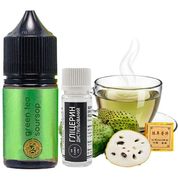 Солевая Жидкость DSM Tea - Green Tea Soursop (Зелёный Чай Саусеп) 30 МЛ 50 МГ Набор