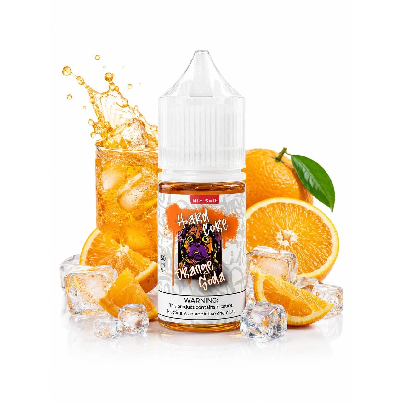 Солевая Жидкость Hard Core - Orange Soda (Апельсин Газировка) 30 ML 50 MG