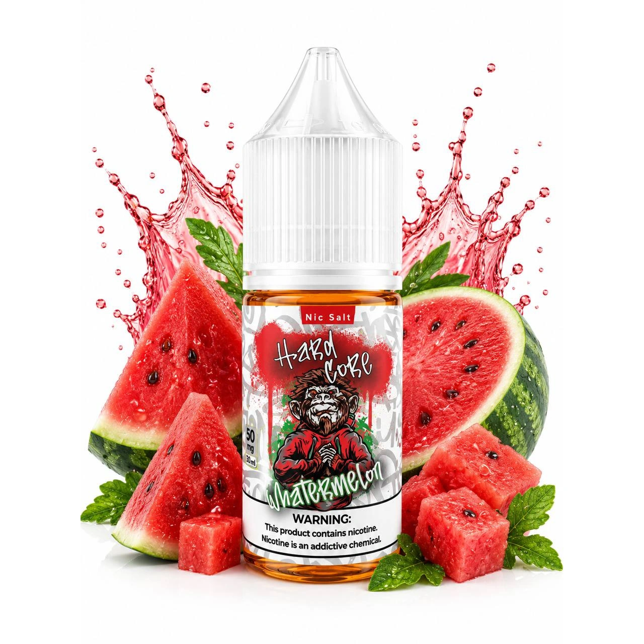 Солевая Жидкость Hard Core - Watermelon  (Арбуз) 30 ML 50 MG