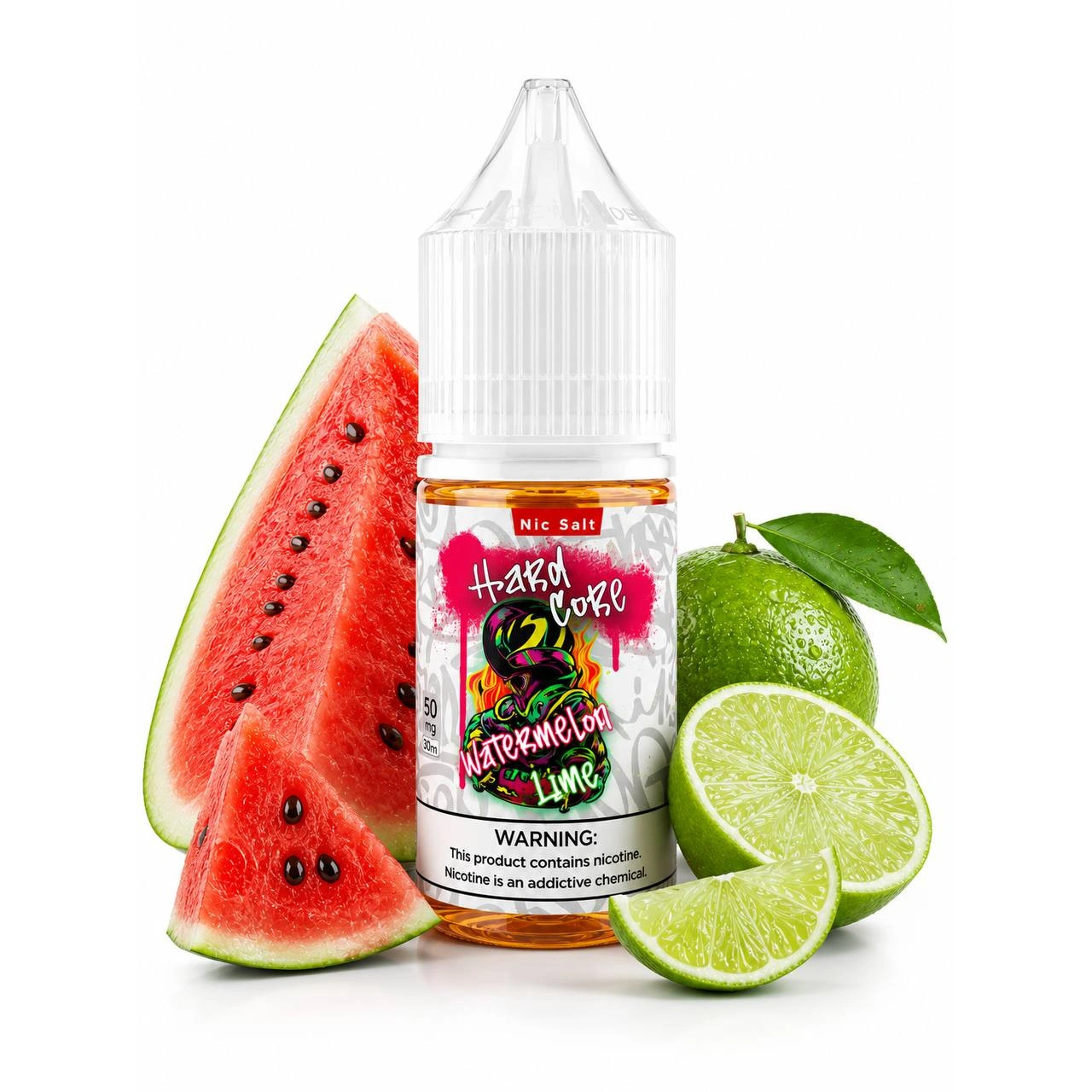 Солевая Жидкость Hard Core - Watermelon Lime (Арбуз Лайм) 30 ML 50 MG