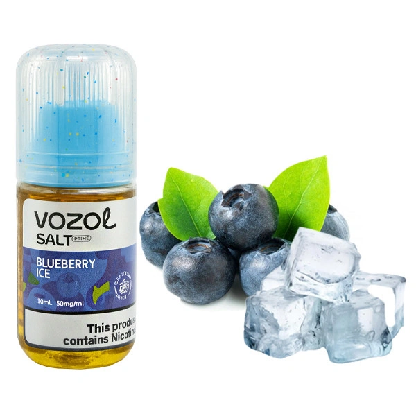Солевая Жидкость Vozol Salt Prime Blueberry Ice (Черника Лед) 30 МЛ 50 МГ
