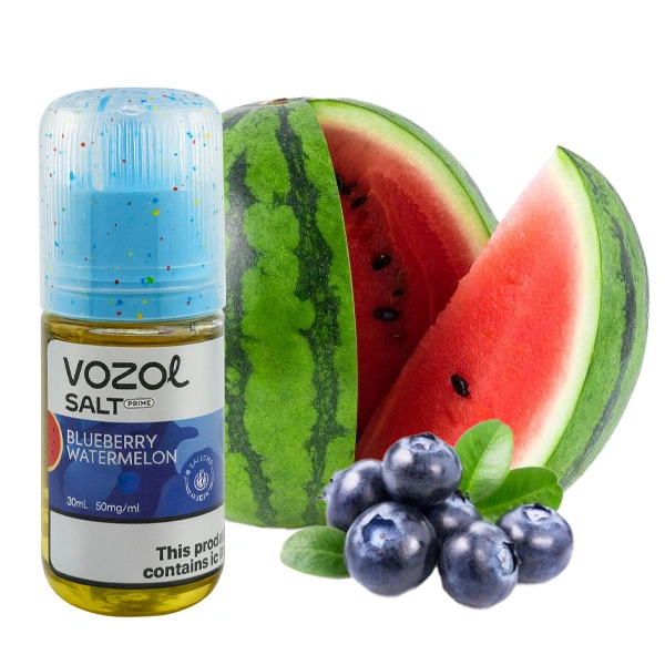 Сольова Рідина Vozol Salt Prime Blueberry Watermelon (Чорниця Кавун) 30 МЛ 50 МГ