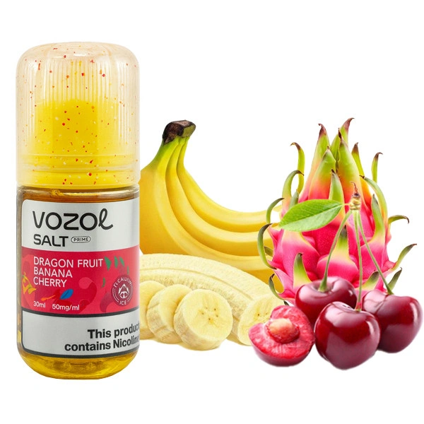 Сольова Рідина Vozol Salt Prime Dragon Fruit Banana Cherry (Пітахайя Банан Вишня) 30 МЛ 50 МГ