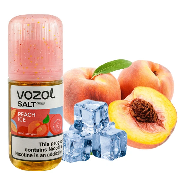 Сольова Рідина Vozol Salt Prime Peach Ice (Персик Лід) 30 МЛ 50 МГ