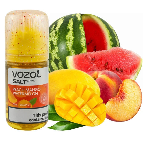 Солевая Жидкость Vozol Salt Prime Peach Mango Watermelon (Персик Манго Арбуз) 30 МЛ 50 МГ